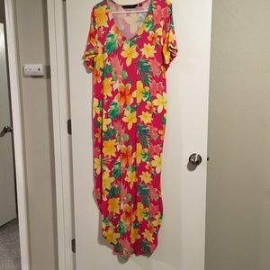 Colleen Lopez elbow sleeve maxi dress